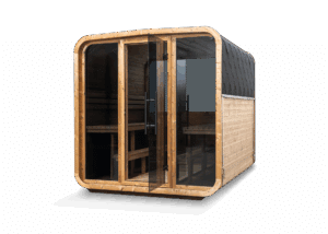 QUADRA XL - Außensauna der größeren Art! Für 4-6 Personen.